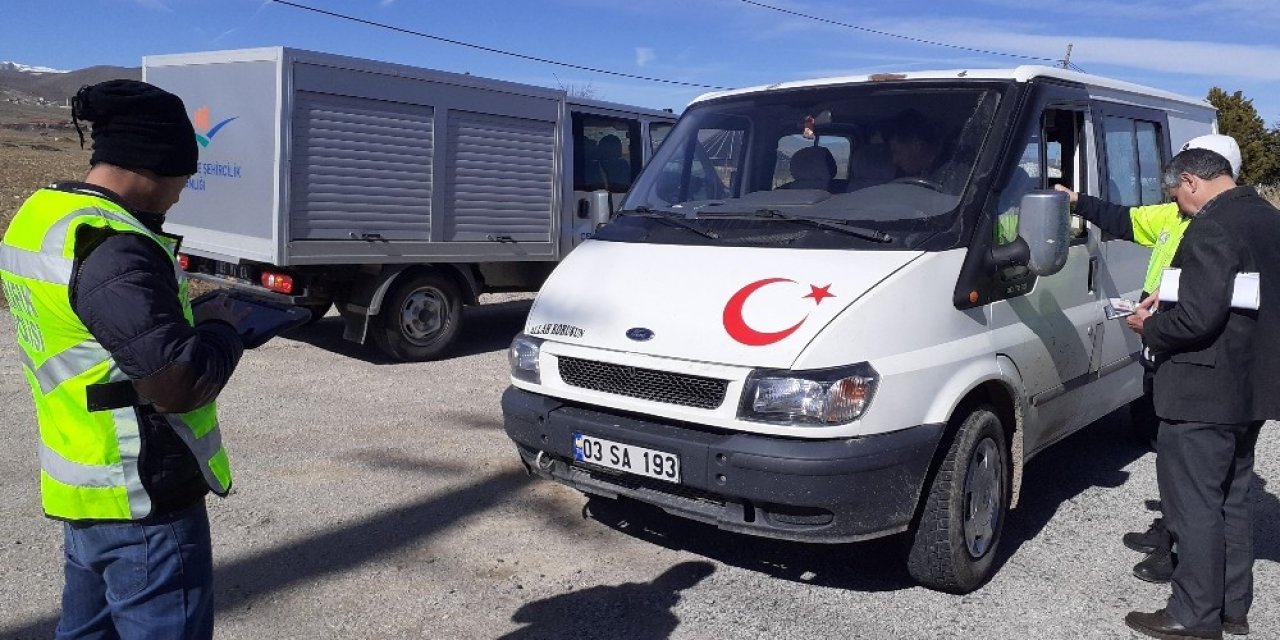 Şuhut’ta egzoz denetimi yapıldı