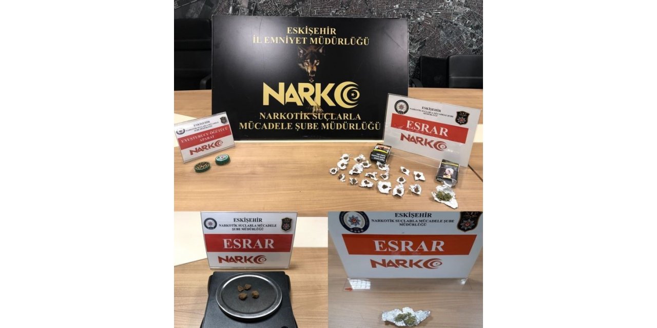 Eskişehir’de uyuşturucu şüphelisi 5 şahıs yakalandı