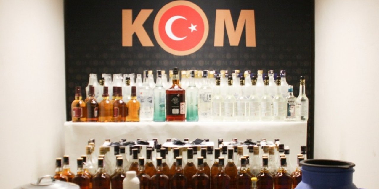 Eskişehir emniyetinden kaçak ve sahte içki operasyonu