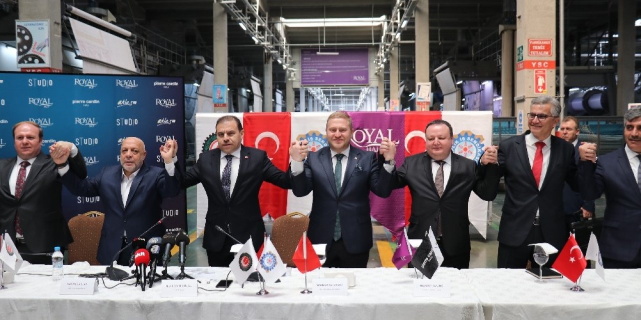TMSF’nin yönettiği Royal Halı’da toplu iş sözleşmesi imzalandı