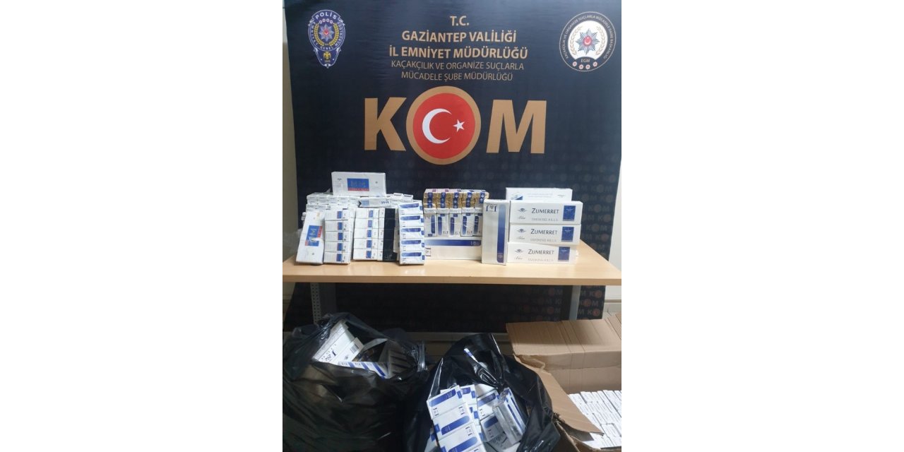 Bin 600 paket kaçak sigara ele geçirildi