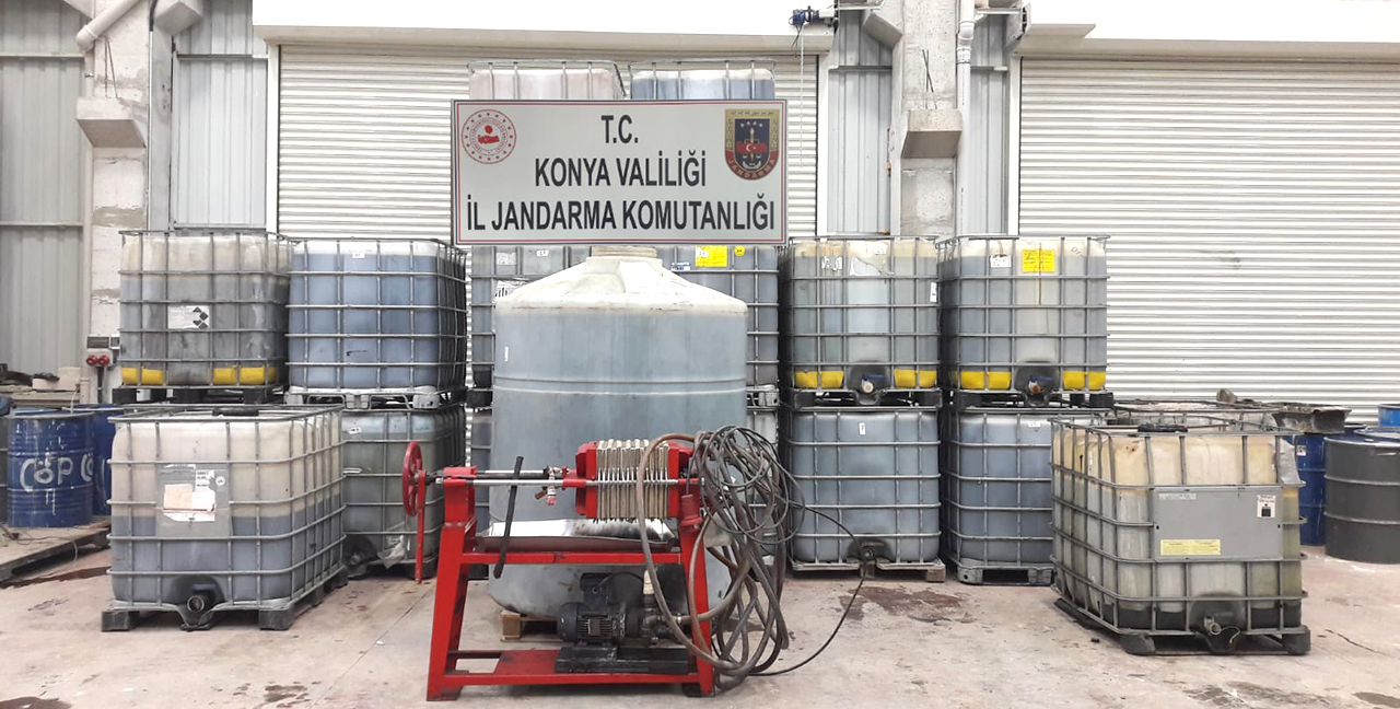 Konya’da 20 bin litre kaçak akaryakıt ele geçirildi