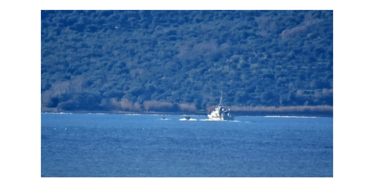 Yunanistan’ın Midilli Adası’na geçen düzensiz göçmenler İhlas Haber Ajansı tarafından görüntülendi