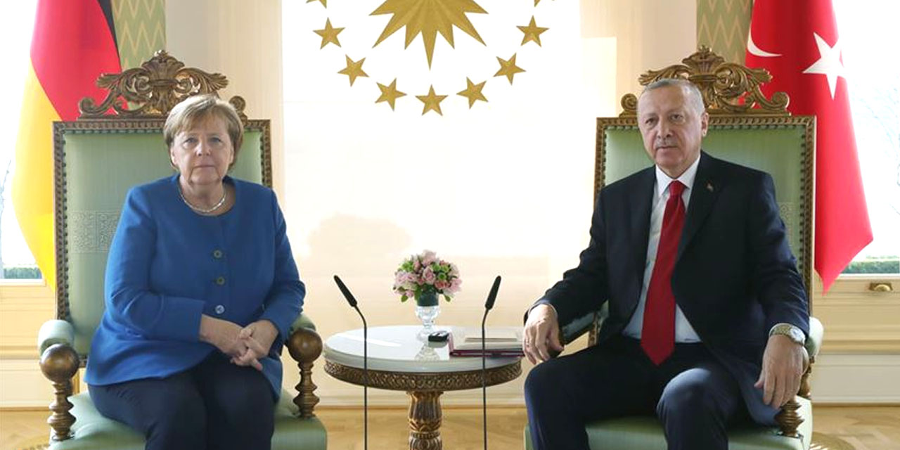 Erdoğan, Almanya Başbakanı Merkel ile görüştü