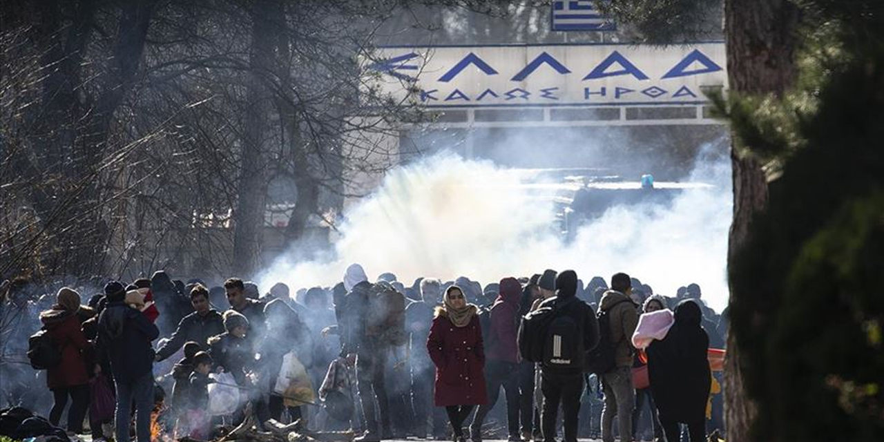 Yunan sınır polisi göçmenlere biber gazı ve ses bombasıyla müdahale etti