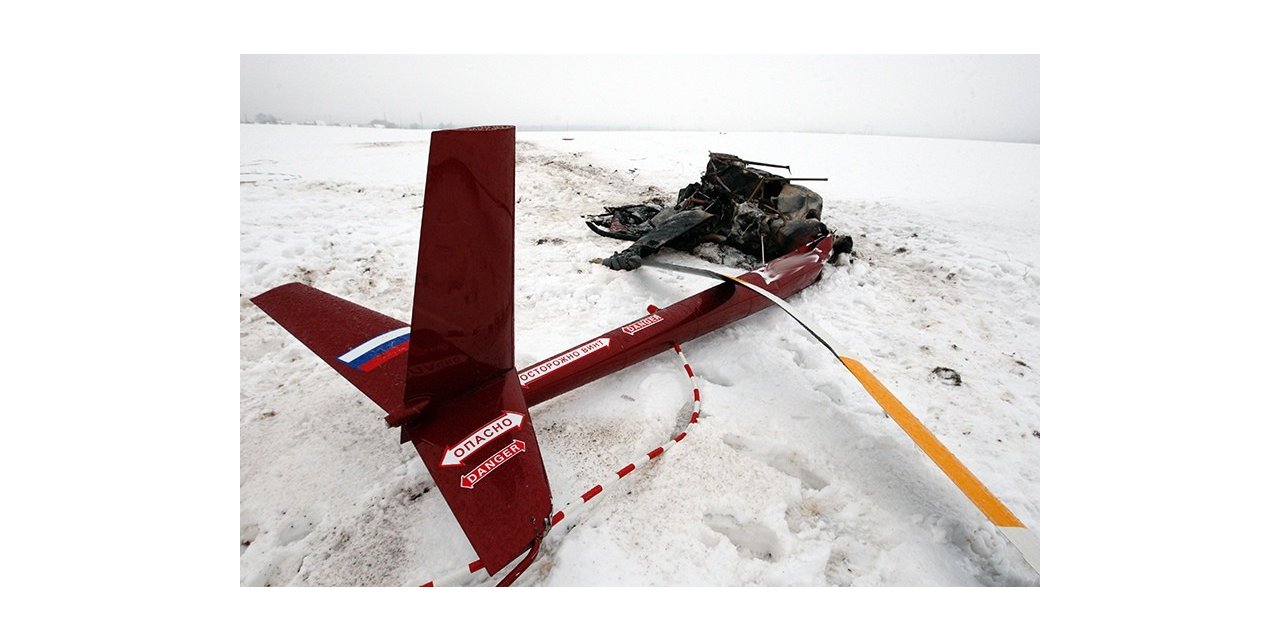 Rusya’da helikopter düştü