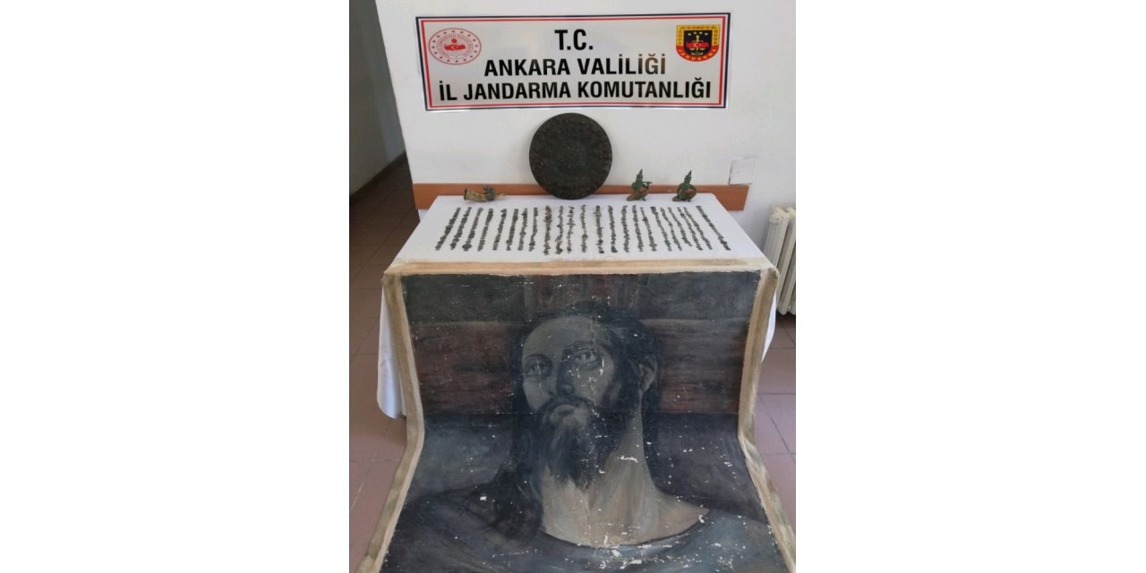 Jandarma Ankara tarihi eser operasyonu düzenledi: 5 şüpheli suçüstü yakalandı