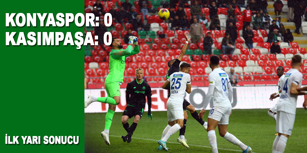 Süper Lig: Konyaspor: 0 - Kasımpaşa: 0
