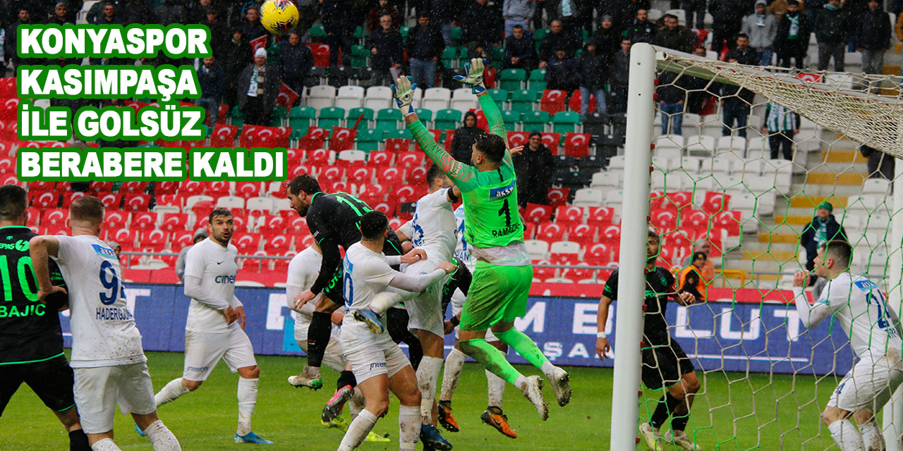 Süper Lig: Konyaspor: 0 - Kasımpaşa: 0