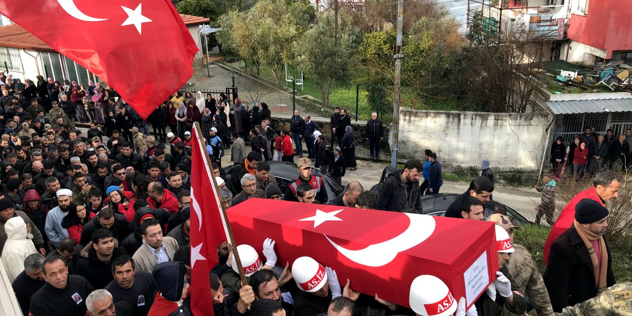 İdlib şehidi Astsubay Muhammed Ali Özer son yolculuğuna uğurlandı