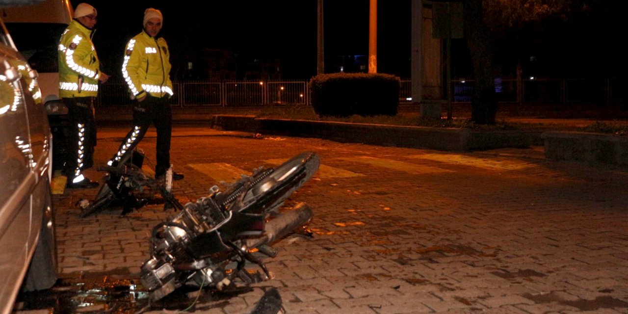 Aydın'da otomobilin çarptığı motosiklet sürücüsü öldü