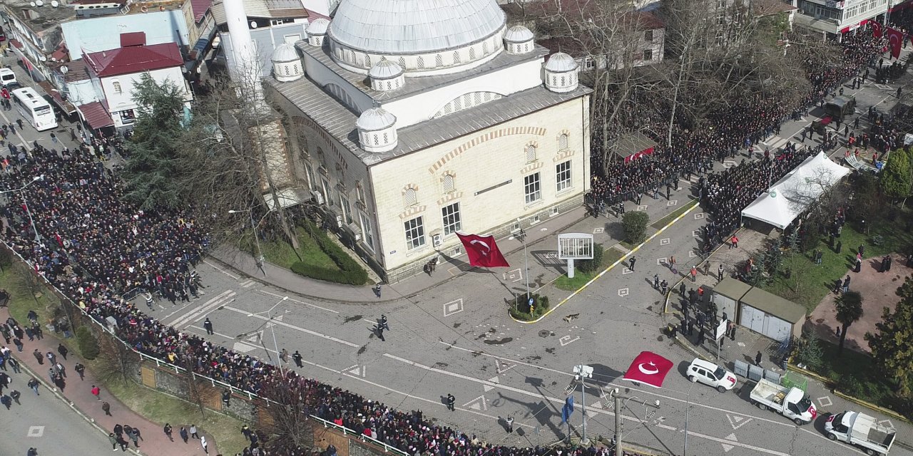 İdlib şehidi Eyüp Gülaştı Samsun'da son yolculuğuna uğurlandı