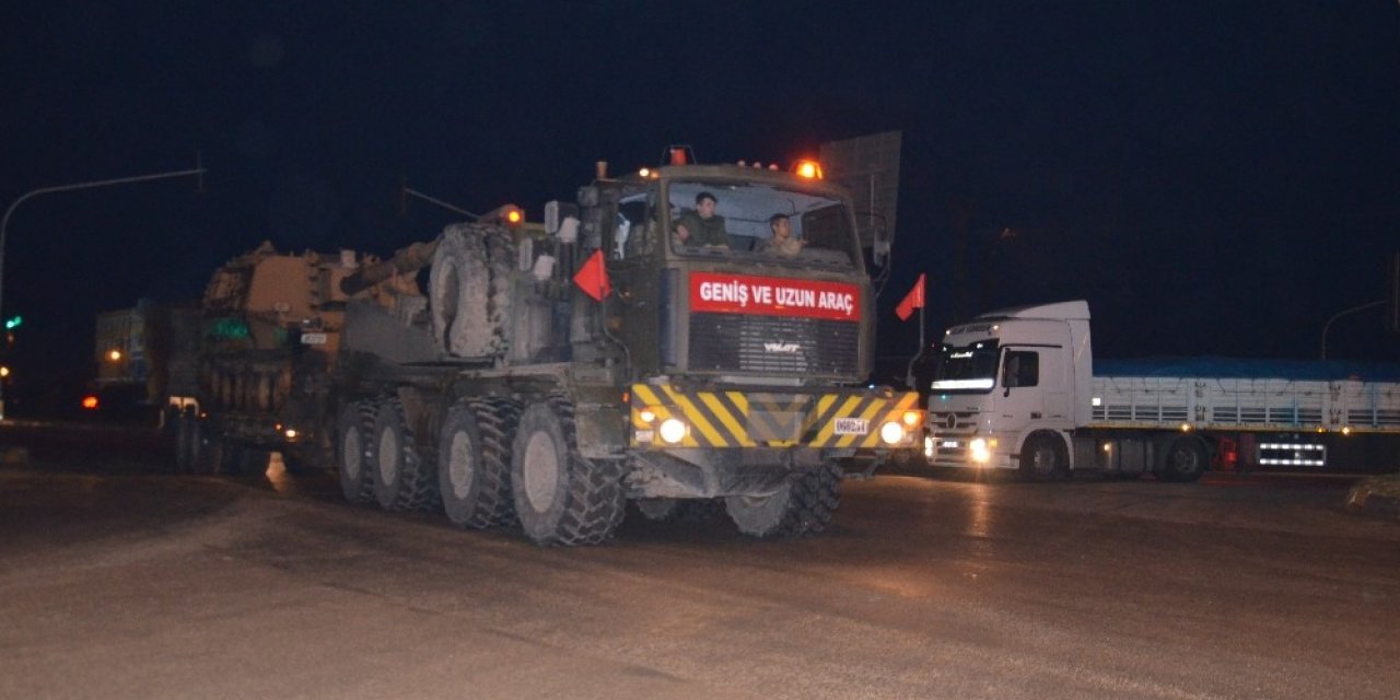 Sınır birliklerine tank ve obüs sevkiyatı
