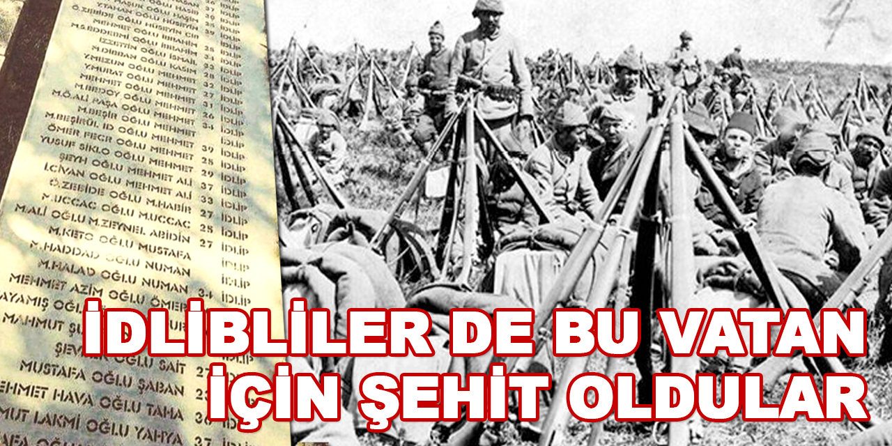 İdlibliler de bu vatan için şehit oldular