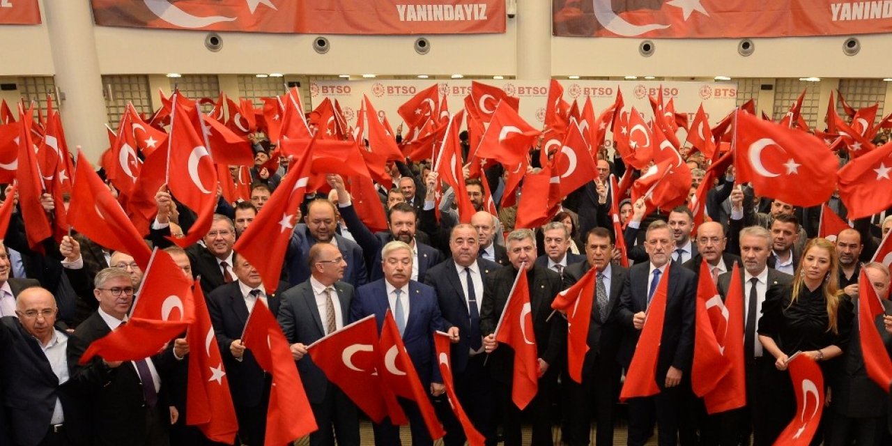 Bursa iş dünyası Bahar Kalkanı harekâtı için tek ses ve tek yürek