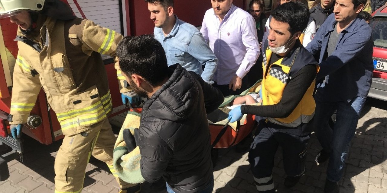 Çağlayan’da yangında can pazarı kamerada