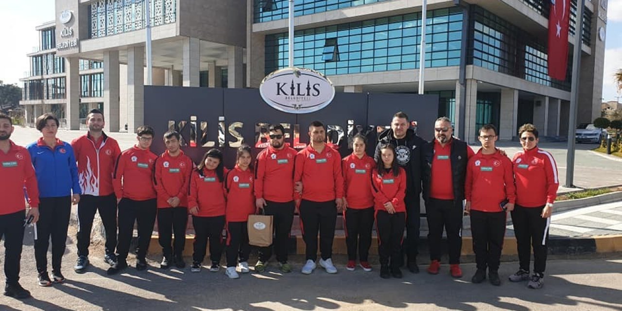 Down Sendromlu milli sporcular Kilis’te