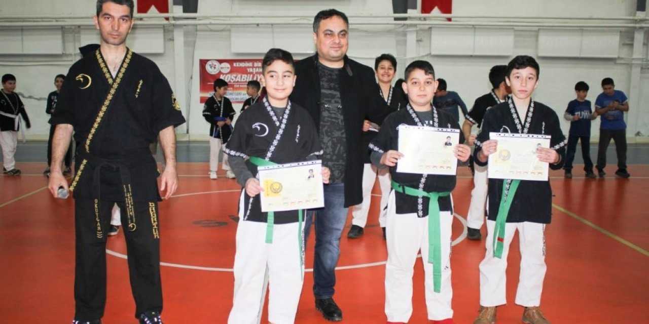 Bagaturcu sporcuların kuşak heyecanı