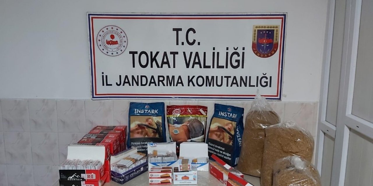 Niksar’da 14 kilo kaçak tütün ele geçirildi