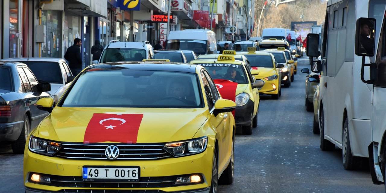 Muş'ta Bahar Kalkanı Harekatı'na destek konvoyu