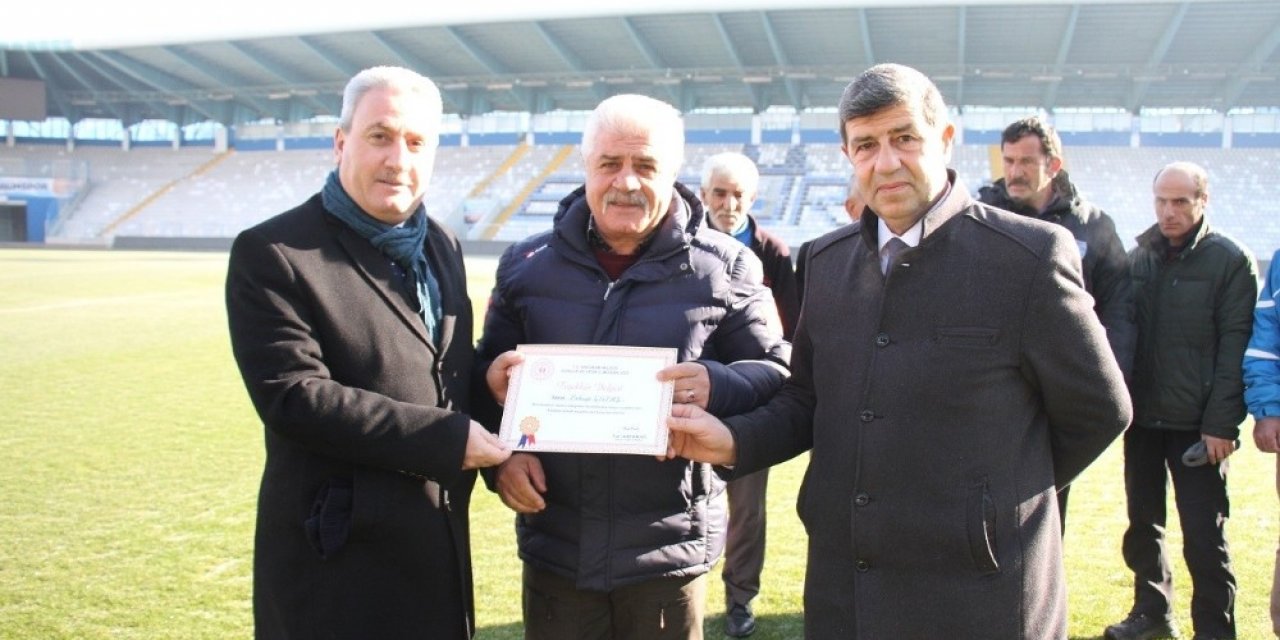 Stat personeline teşekkür belgesi