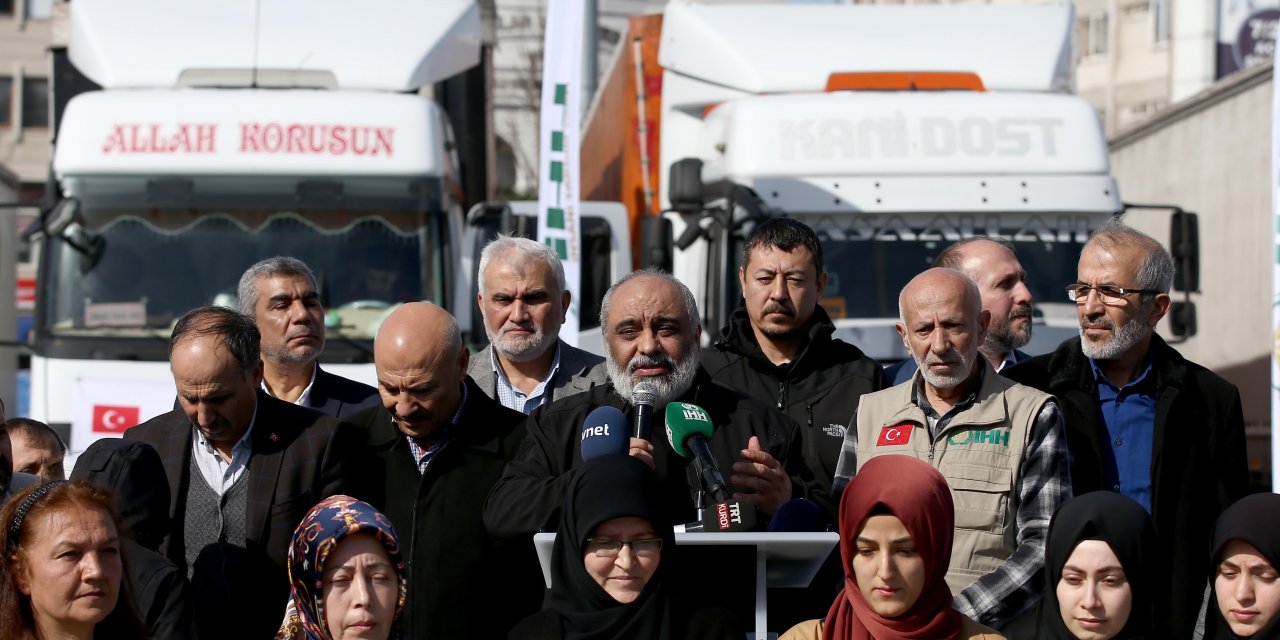 İHH, İdlib'e 10 tır insani yardım malzemesi gönderdi