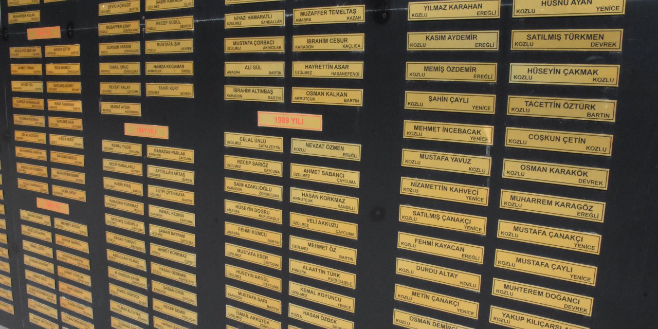 Zonguldak'taki grizu faciasında hayatını kaybedenler anıldı