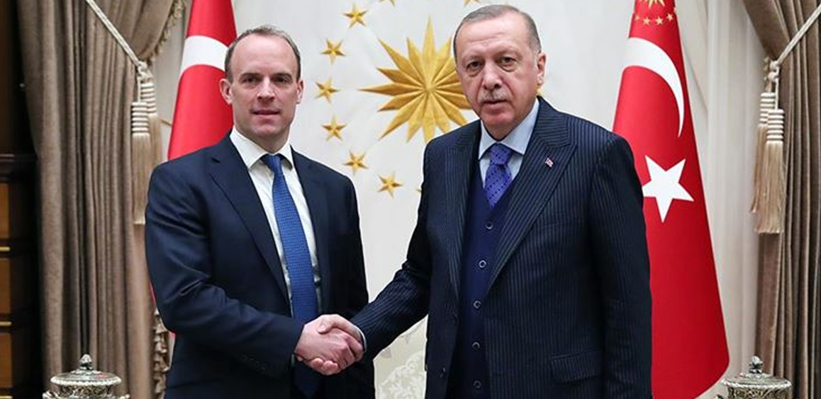 Cumhurbaşkanı Erdoğan, İngiltere Dışişleri Bakanı Dominic Raab'ı kabul etti