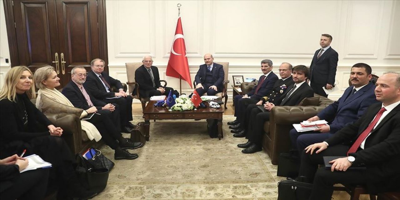 Bakan Soylu, AB Dış İlişkiler heyetini kabul etti
