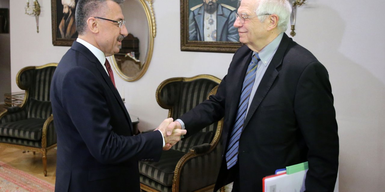 Oktay, AB Dış İlişkiler ve Güvenlik Politikası Yüksek Temsilcisi Borrell'i kabul etti