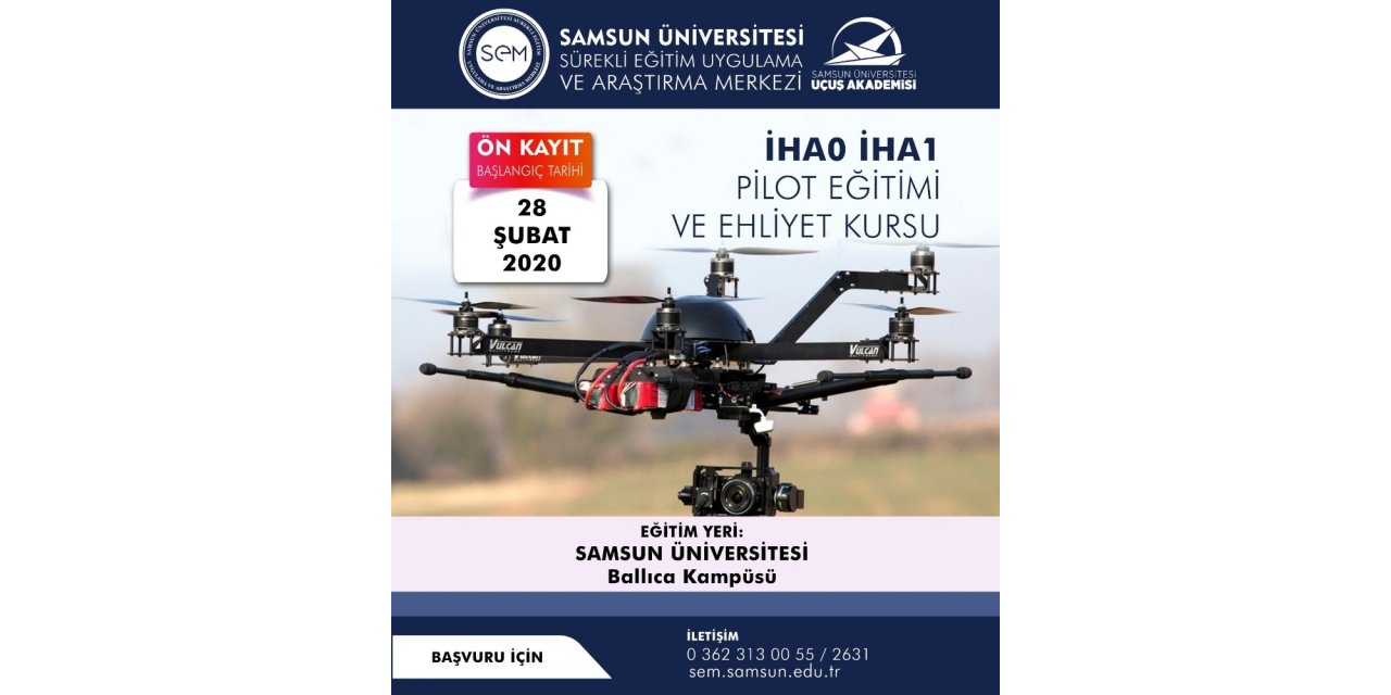 SAMÜ’den İHA pilotluğu eğitimi