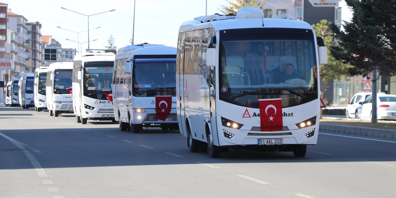 Niğde'de Bahar Kalkanı Harekatı’na destek konvoyu