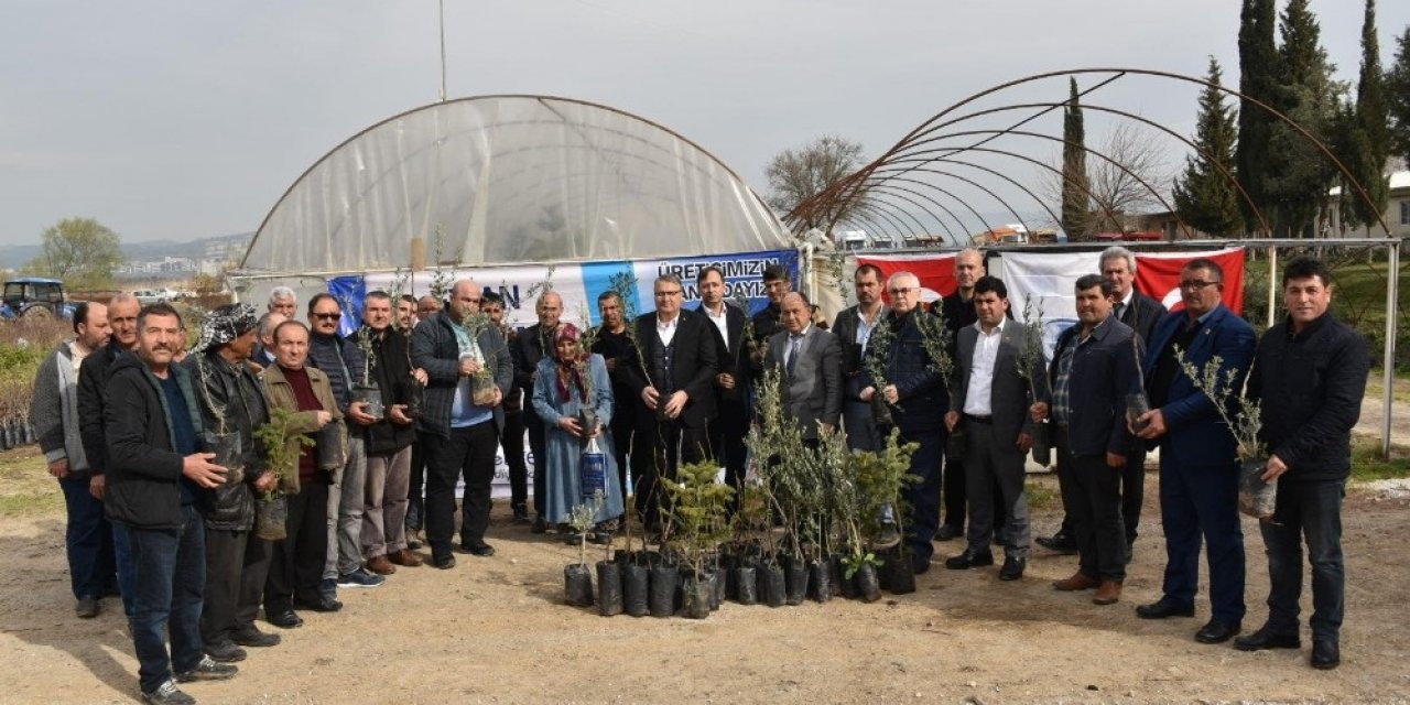 Yunusemre’den üreticiye fidan desteği