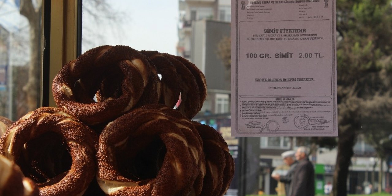 Kocaeli’de 2 TL olan simit ekmekten daha pahalıya satılıyor