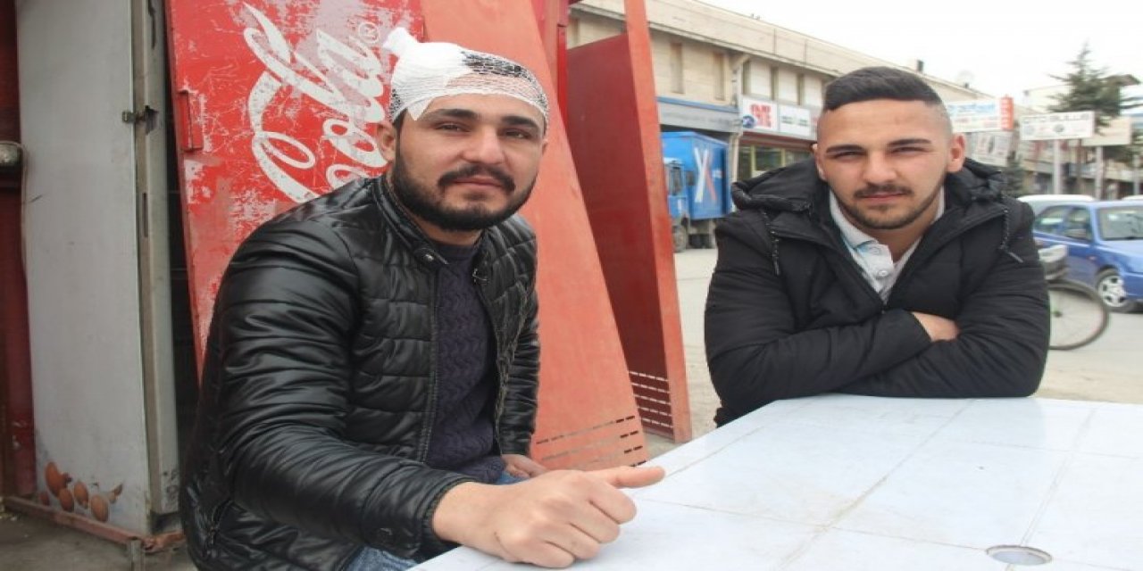 Yunan polisi tarafından darp edilen Konyalı genç Baba ve