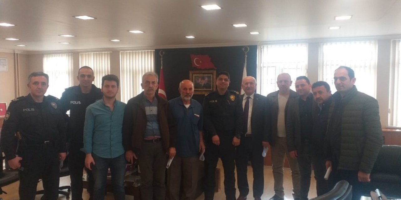 Akçakoca emniyeti ve muhtarları huzur ve güven için toplandı