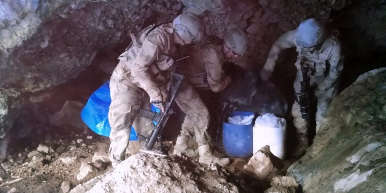 Kazan vadisinde silah ve mühimmat ele geçirildi