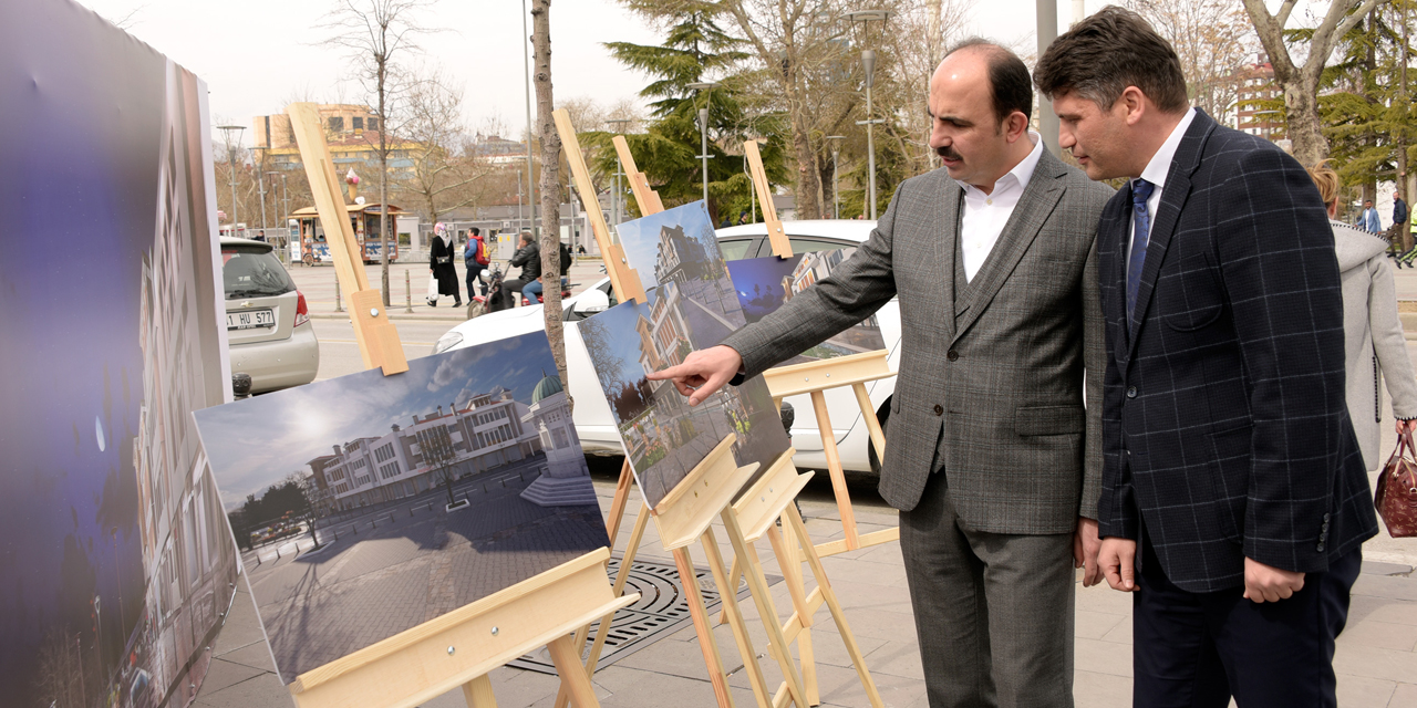 Konya'da Alaaddin Tepesi çevresinde cephe sağlıklaştırma çalışması başladı