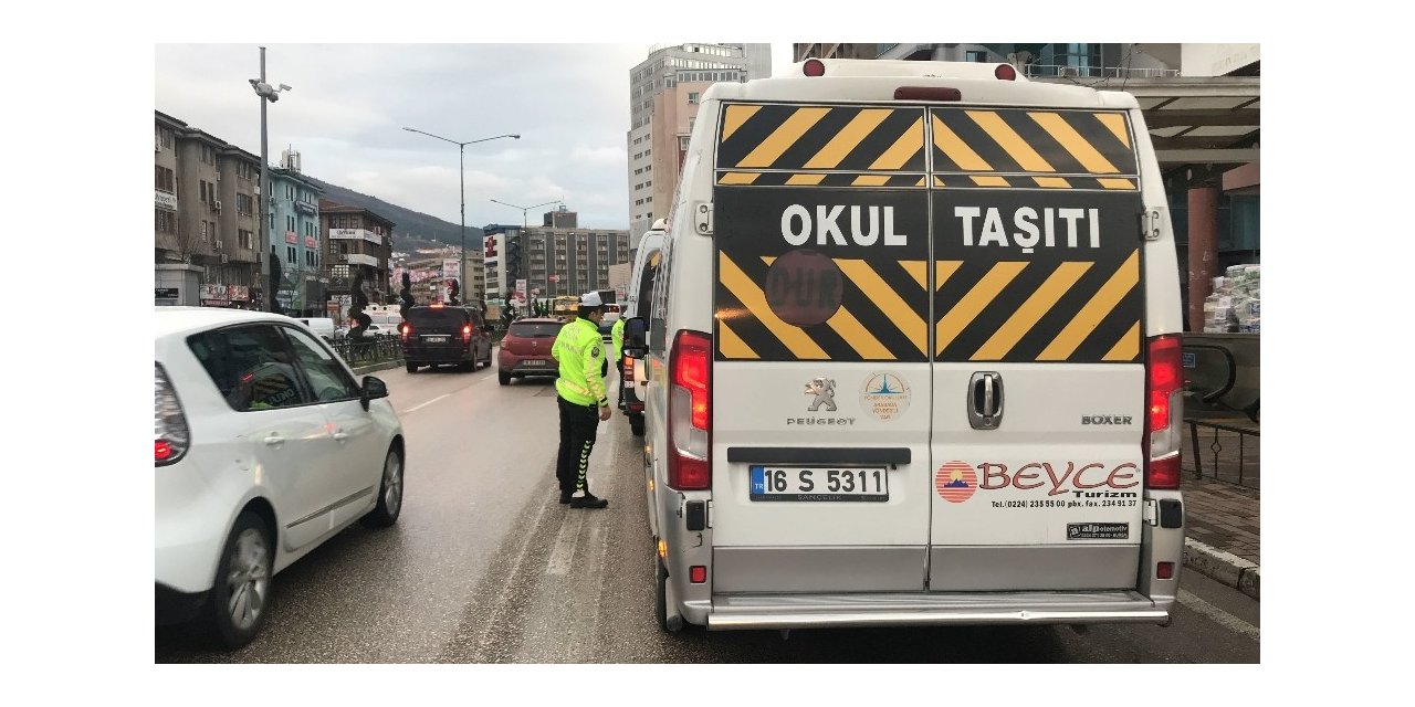 Bursa’da okul servislerine sıkı denetim