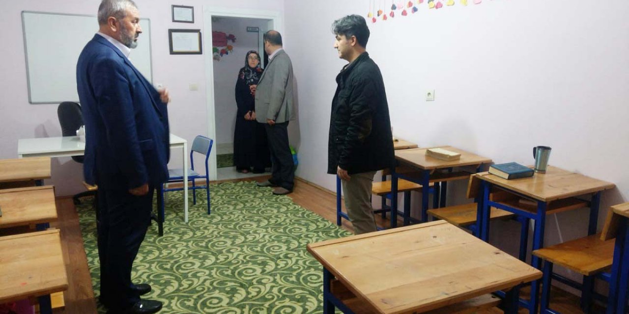 Seydişehir Kaymakamı Erdoğan'dan yatılı kız Kur'an kursuna ziyaret