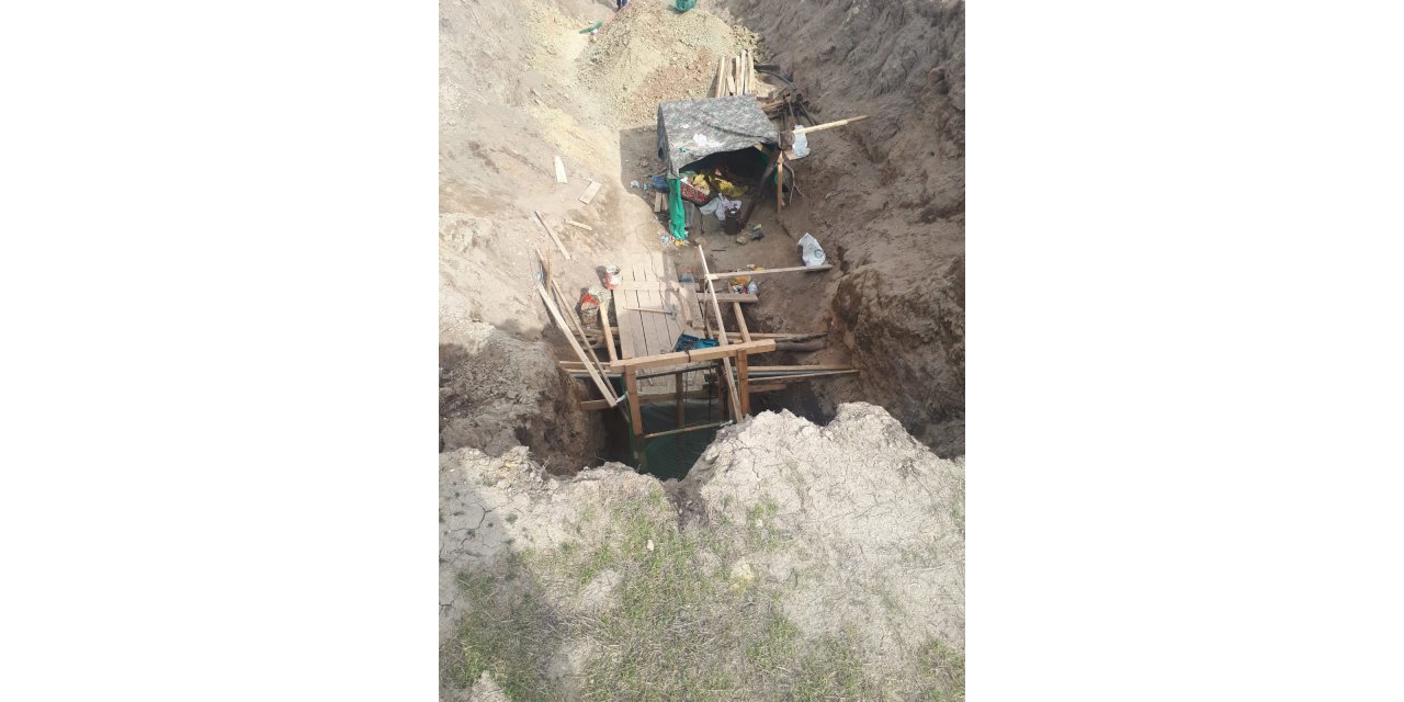 Kırıkkale'de define arayan 6 şüpheli suçüstü yakalandı