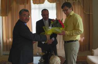 Gurbetçi başkan'a kaymakam'dan ziyaret