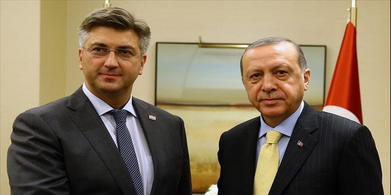 Erdoğan, AB Dönem Başkanı Plenkovic ile görüştü
