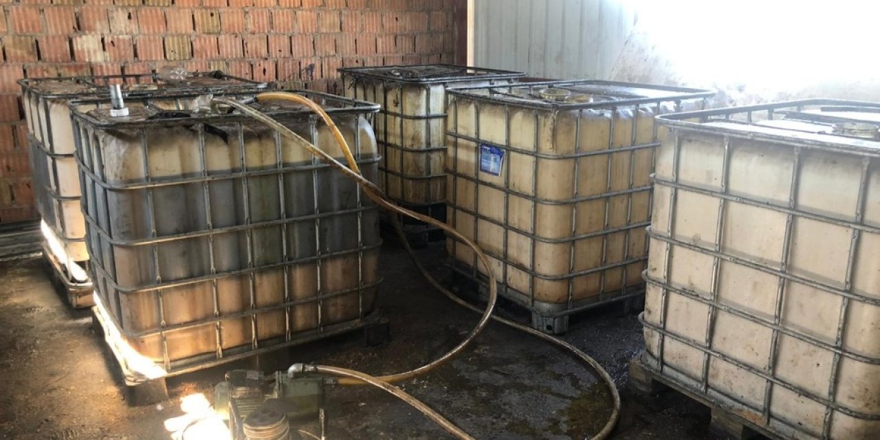 Adana’da 2 bin litre kaçak akaryakıt ele geçirildi