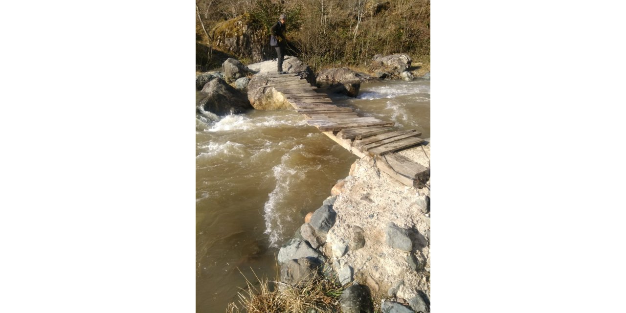 Giresun'da tahta köprüden dereye düşen kadın öldü