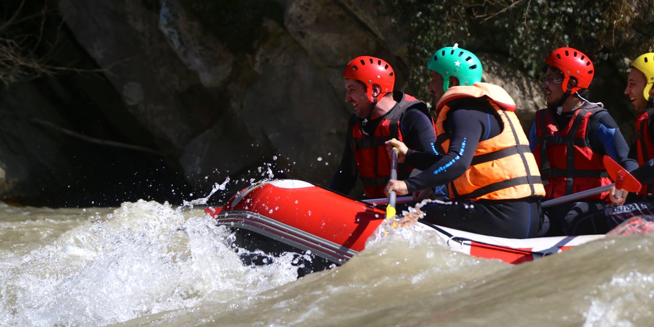 Melen Çayı'nda rafting sezonu açıldı
