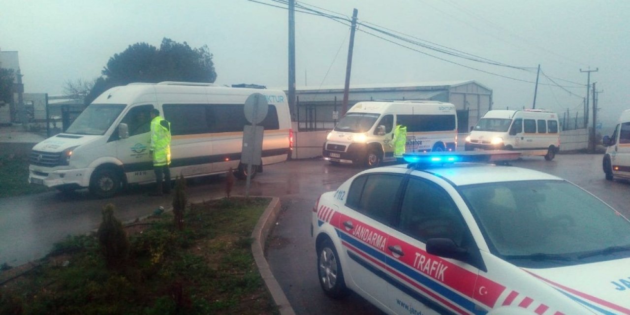 Jandarmadan 783 okul servisine denetim