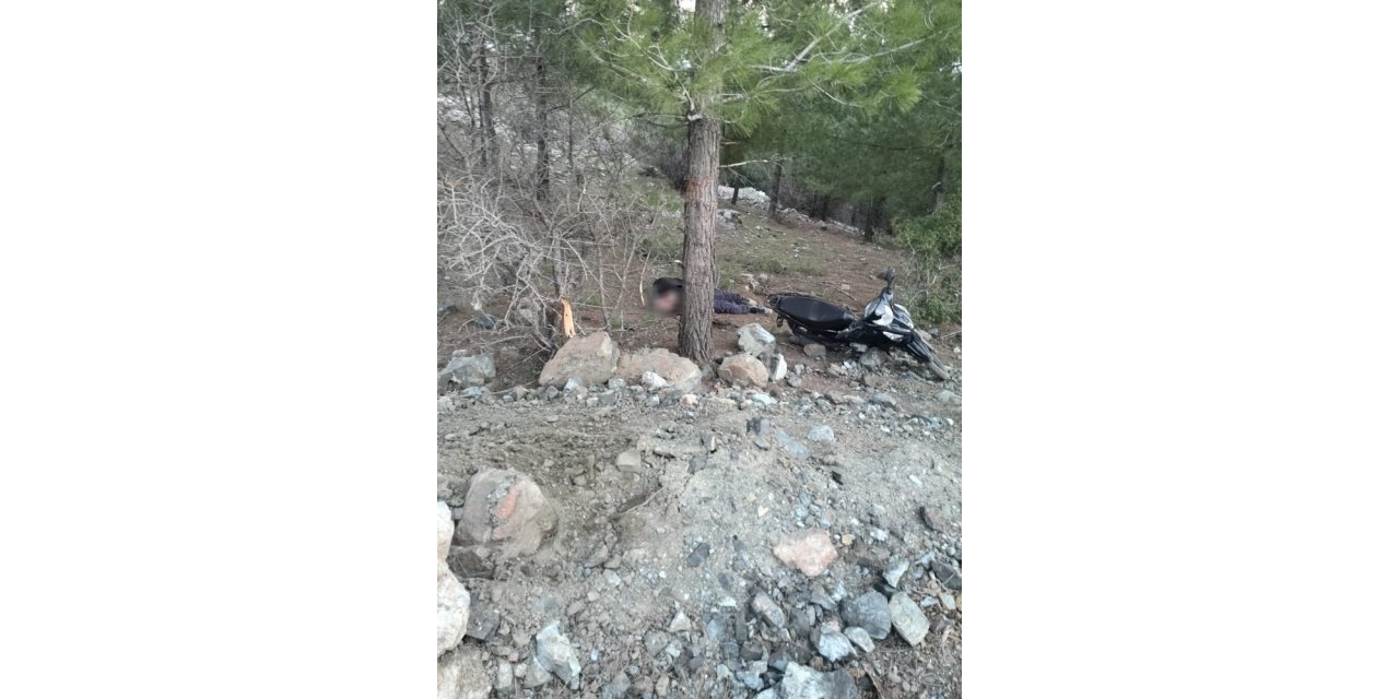 Motosiklet uçuruma düştü: 1 ölü