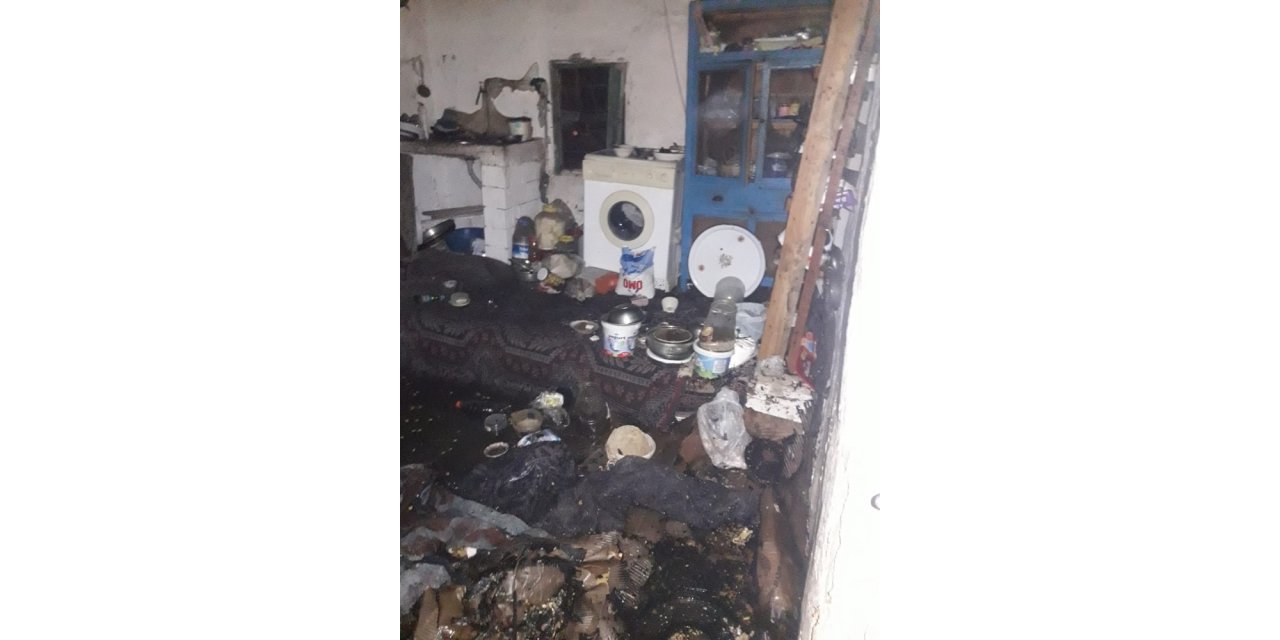 Mutfak tüpünden sızan gaz ev yangınına neden oldu