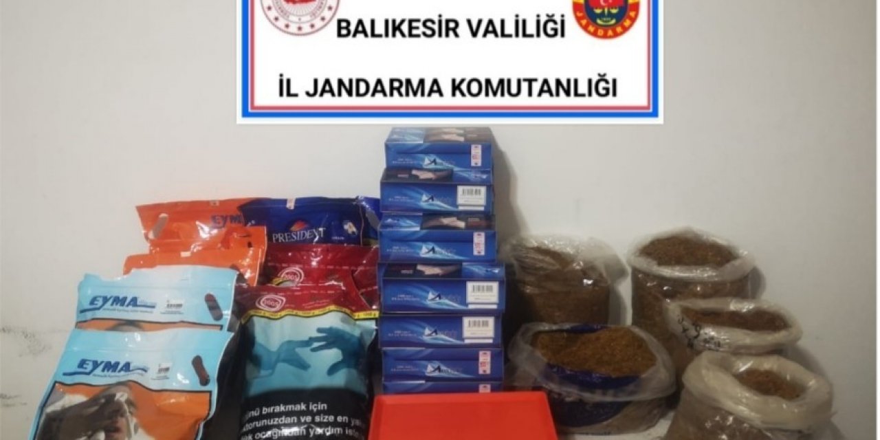 Jandarmadan kaçak tütün operasyonu